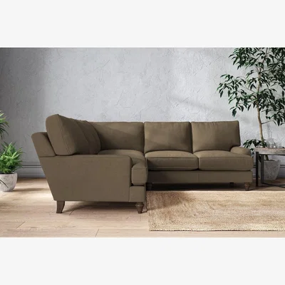 Nkuku Nkuku Marri Corner Sofa | Make To Order | Large | Brera Linen Chestnut