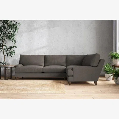 Nkuku Nkuku Marri Right Hand Corner Sofa | Make To Order | Grand | Brera Linen Granite
