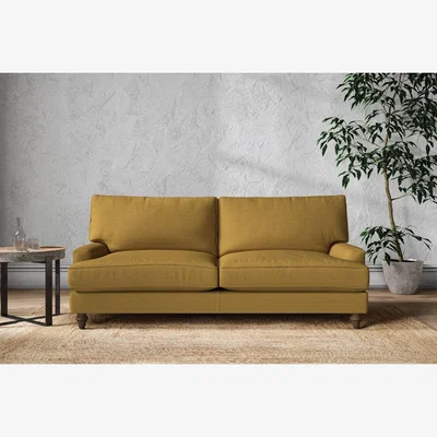 Nkuku Nkuku Marri Sofa | Make To Order | Large | Recycled Cotton Ochre