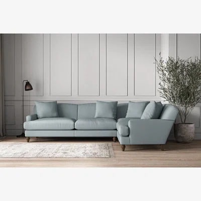 Nkuku Nkuku Deni Right Hand Corner Sofa | Make To Order | Grand | Recycled Cotton Horizon