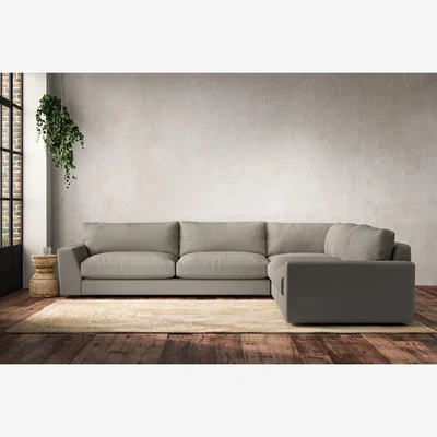 Nkuku Nkuku Guddu Right Hand Corner Sofa | Make To Order | Grand | Recycled Cotton Flax