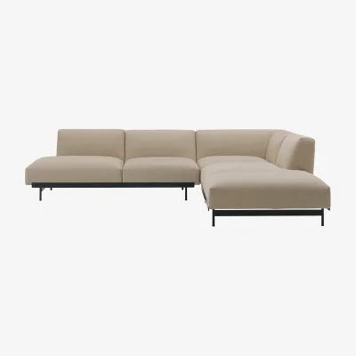 Nordic Nest Muuto In Situ corner sofa configuration 4 Ecriture 240-Black