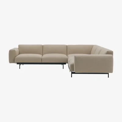 Nordic Nest Muuto In Situ corner sofa configuration 1 Ecriture 240-Black