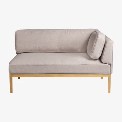 Nordic Nest FDB Møbler L37 7-9-13 sofa module right-hand corner 130 cm Stone-lacquered oak