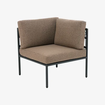 Nordic Nest Brafab Reno sofa module Black-raw peanut corner
