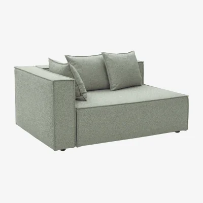 Nordic Nest Brafab Muki sofa module Sea green right end module