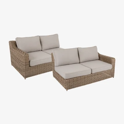 Nordic Nest Brafab Glendon sofa module Rustic-beige right and left end 2 pieces