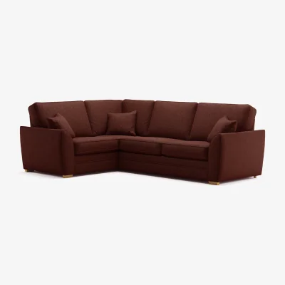 Oak&More Bella Rustic Fabric Large Left Hand Facing Corner Sofa
