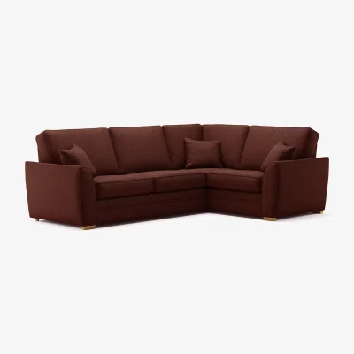 Oak&More Bella Rustic Fabric Large Right Hand Facing Corner Sofa