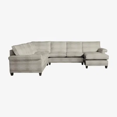 Olivia's Duresta Haywood Monarch Stone Corner Sofa / RHF Single