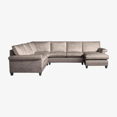 Olivia's Duresta Haywood Monarch Sand Corner Sofa / RHF Double