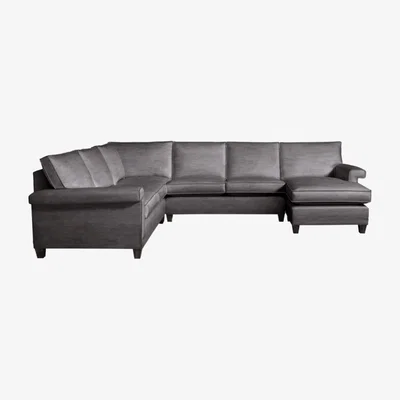 Olivia's Duresta Haywood Monarch French Grey Corner Sofa / RHF Single