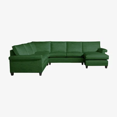 Olivia's Duresta Haywood Monarch Emerald Corner Sofa / Single Armless