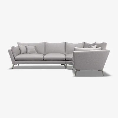 Downtown Bennie Large Corner Group in Fabric - Fabric Grade A