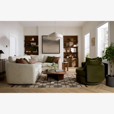 Downtown Vogue Williams Carnaby Large Corner Sofa - RHF - Matt Chenille