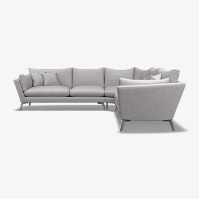 Downtown Bennie Extra Large Corner Group in Fabric - Fabric Grade D
