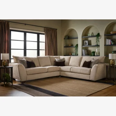 Downtown Morgan 5 Seater Corner Sofa in Fabric - Fabric Grade A