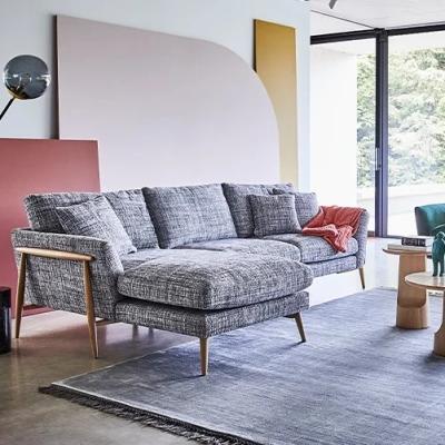 Downtown Ercol Forli Chaise End 3 Seater Sofa - Fabric Grade U - RHF