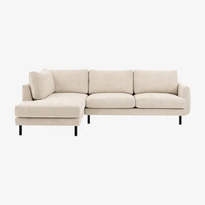 Perch and Parrow Dwell Left Hand Chaise in Cream