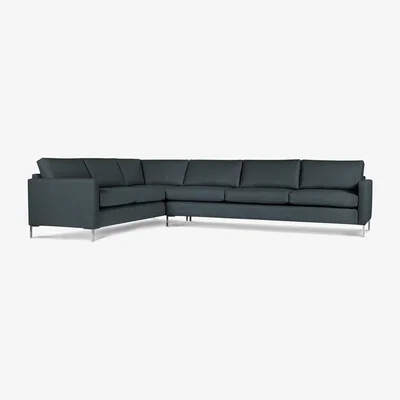 Perch and Parrow Delcor Metro Corner Unit in Denim Blue