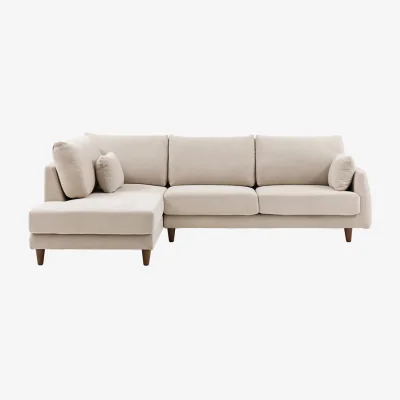 Perch and Parrow Snug  Left Hand Chaise in Cream