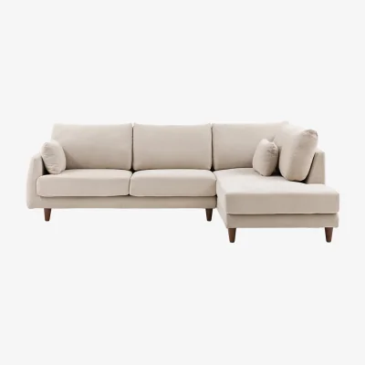Perch and Parrow Snug  Right Hand Chaise in Cream