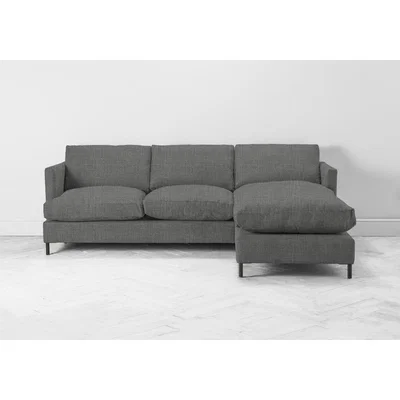 Perch and Parrow Justin Right Hand Chaise Sofa Bed in Platypus Bay