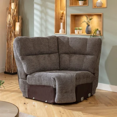 Quatropi Luca Corner Sofa Module Charcoal Chenille 115x115cm