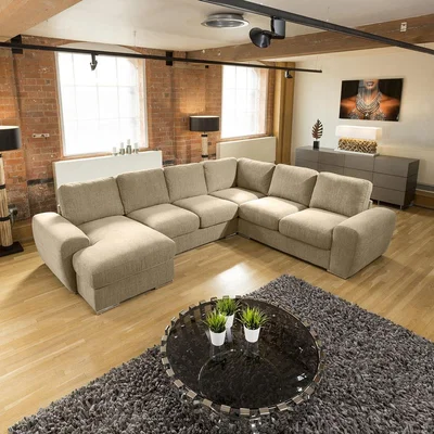 Quatropi Large Premium L Shape Corner Cinema Sofa Chaise Any Colour Grande 4LH