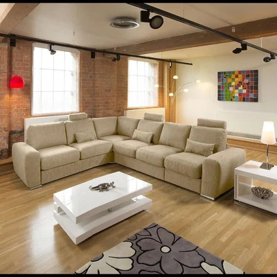 Quatropi Luxury Corner Sofa L Shape Extra Large Modern Many Fabric Grande 18RH