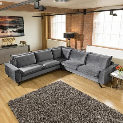 Quatropi Modern Modular L Shape Corner Sofa 6 Seater 300x300cm Custom Fabric