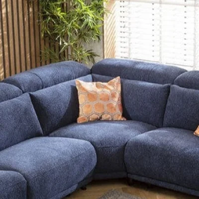 Quatropi Sydney Corner Modular Sofa Section Dark Blue 120x120cm