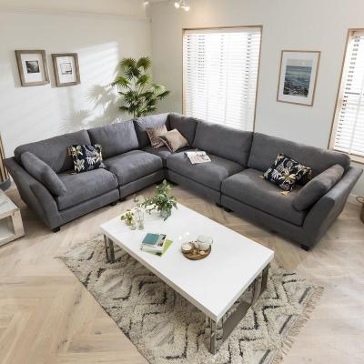 Quatropi Quatropi Premium Large Corner Sofa Grey 282x332cm - In Stock Quick Delivery