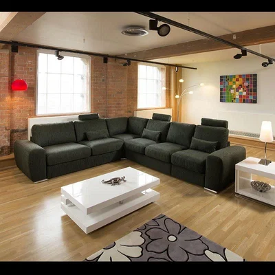 Quatropi Massive Ultra Modern Premium L Shape Sofa Corner Group Grande 19RH
