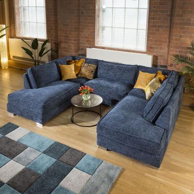 Quatropi Quatropi Luxury 5 Seater U Shape Sofa Many Colours & Fabrics Lexci 14