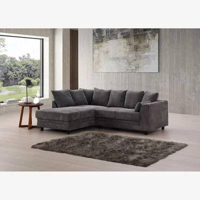 The Range Wembury Chaise Sofa - Grey / Right-hand