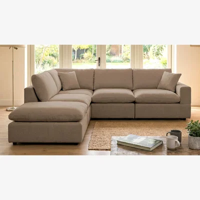The Range Cotleigh Reversible 5-Piece Modular Corner Sofa - Light Brown