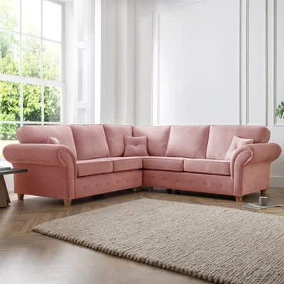 The Range The Amy Large Corner Sofa - Plum