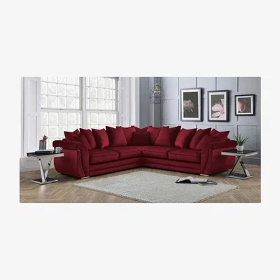The Range Luca Scatterback Large Corner Sofa  - Red