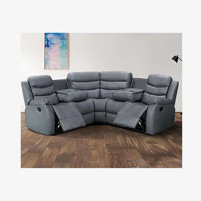 The Range Brooklyn Corner Recliner Sofa Set  - Grey