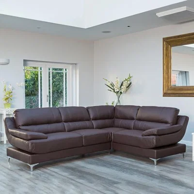 The Range Atherton Corner Sofa - Brown