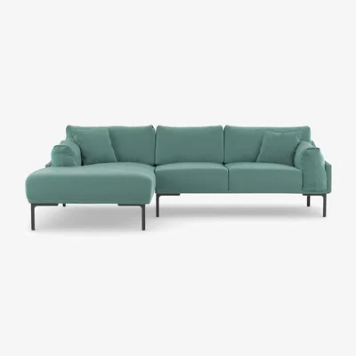 The Range Leo Corner Sofa - Duck Egg / Left-hand