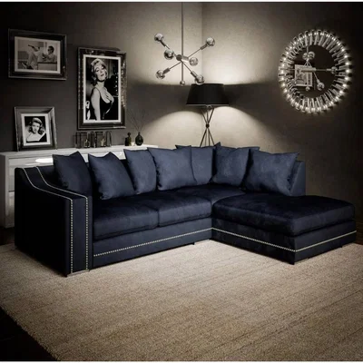 The Range Cruise Corner Sofa Seal grey And Charcoal Grey - Charcoal Grey / Right-hand