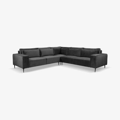 The Range Silet 2c2 Corner Seater Sofa Set - Grey