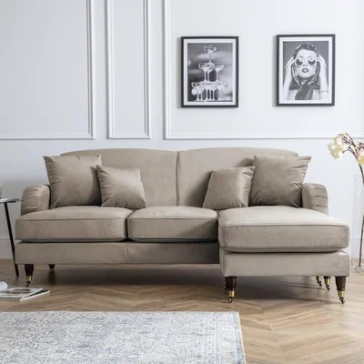 The Range Charlotte Right Hand Chaise - Putty