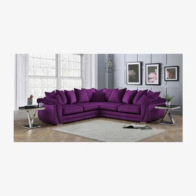 The Range Luca Scatterback Large Corner Sofa  - Boysenberry