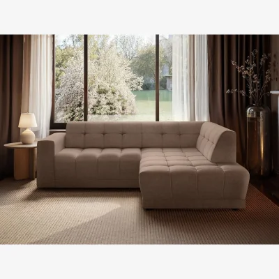 The Range Asta 3 Seater Right Corner Sofa - Brown