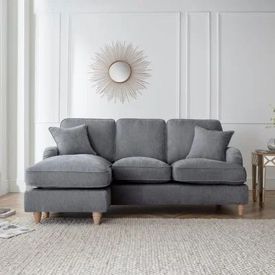 The Range The Eva Left Hand Chaise - Charcoal