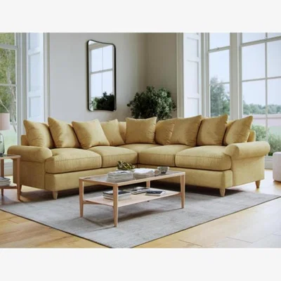 The Range The Dolly Large Corner Sofa - Corn