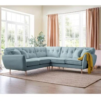 The Range The Lola Large Corner Sofa - Lagoon